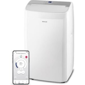 Climatiseur mobile Sencor SAC MT9078CH 9000 BTU Wi-Fi 5 modes jusqu'à 35 m²